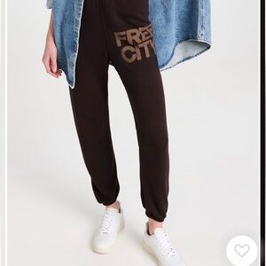 Free City Brown Joggers Unisex Pants